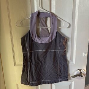Lululemon Gray and Purple tank Top